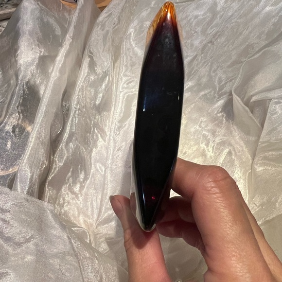 Unique Vintage Amber and Black Square Bracelet some surface wear - Picture 2 of 7